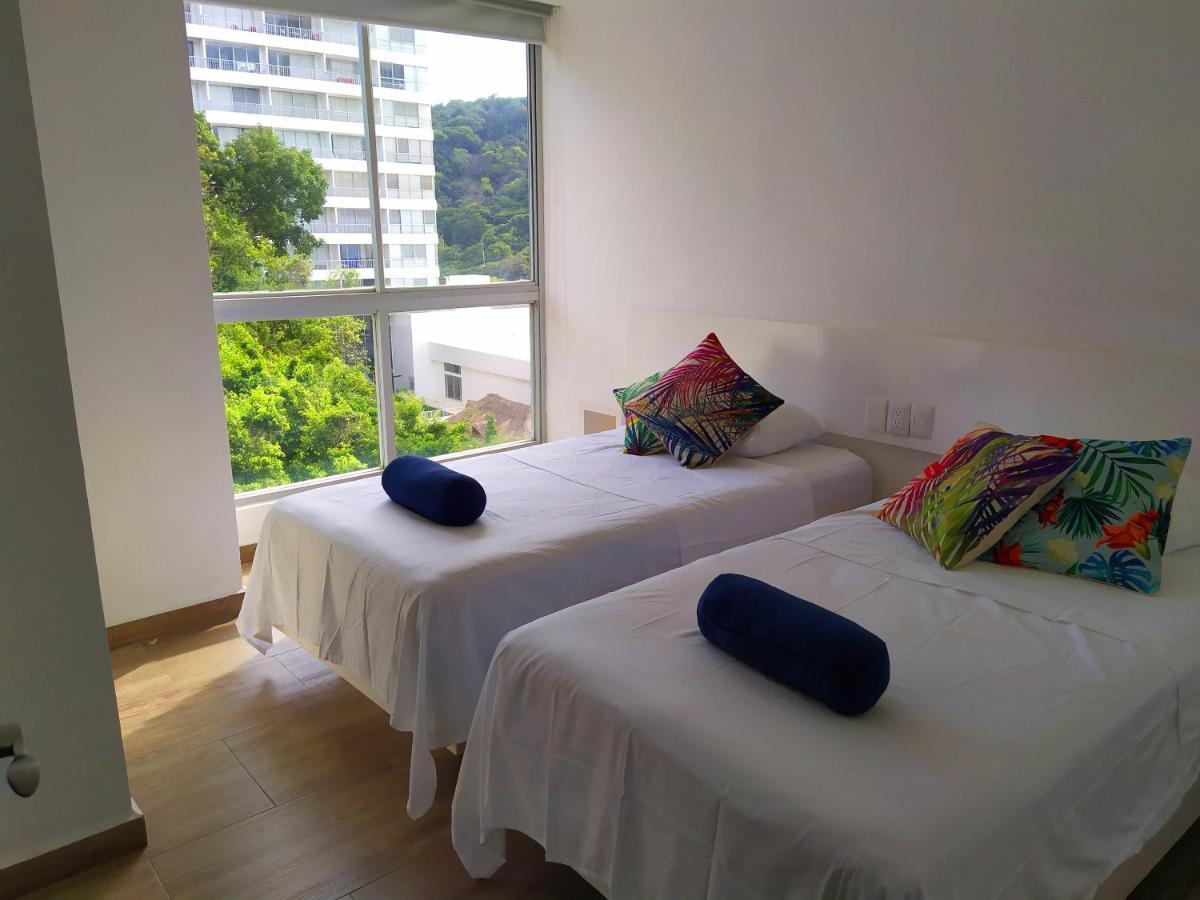 Ferienwohnung Departamento Con Preciosa Vista Al Mar En Acapulco Diamante Exterior foto
